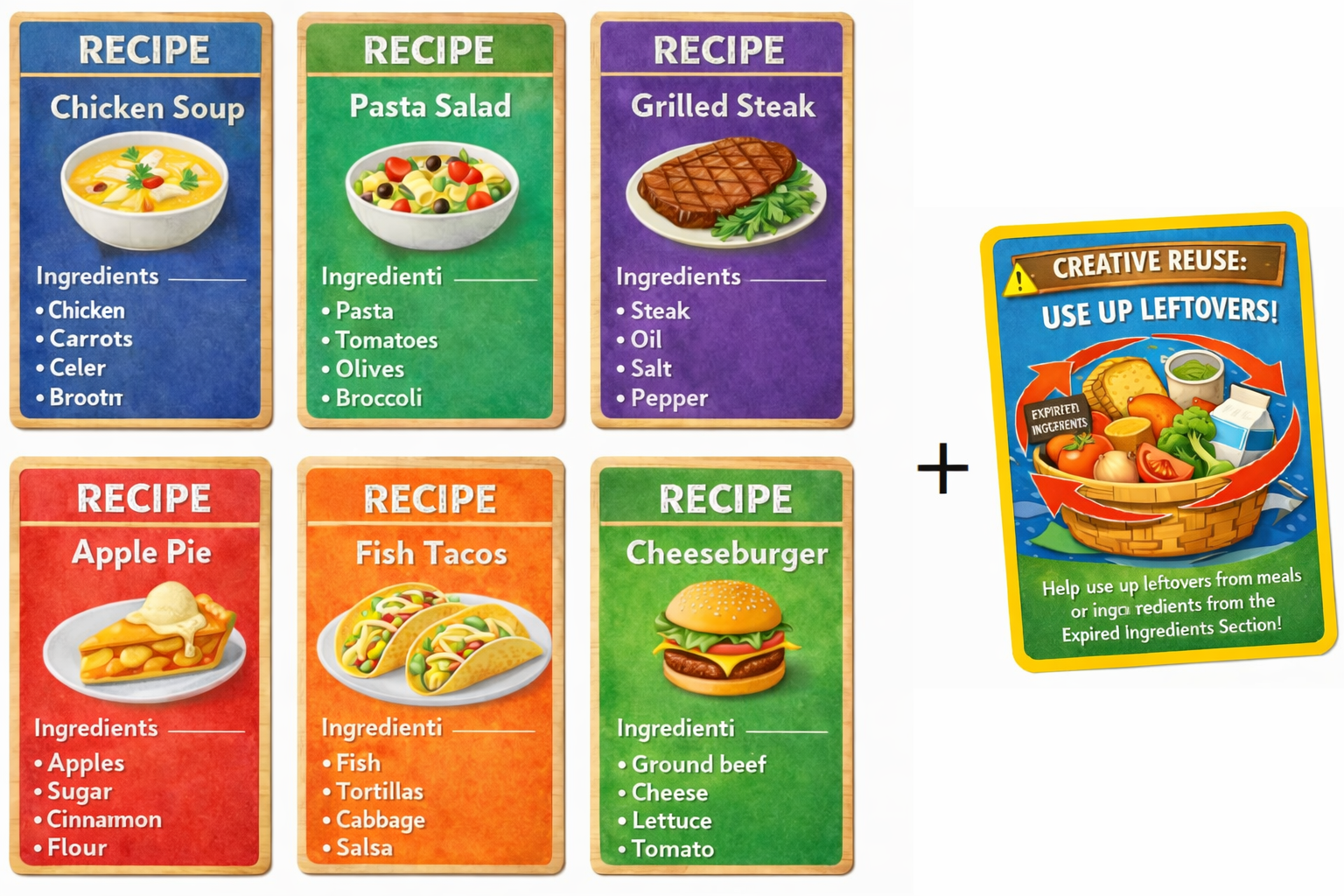 Cards del toolkit DinnerDash